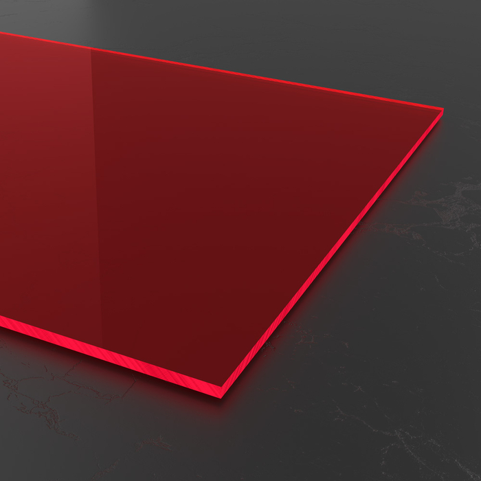 Acrylglas rot fluoreszierend