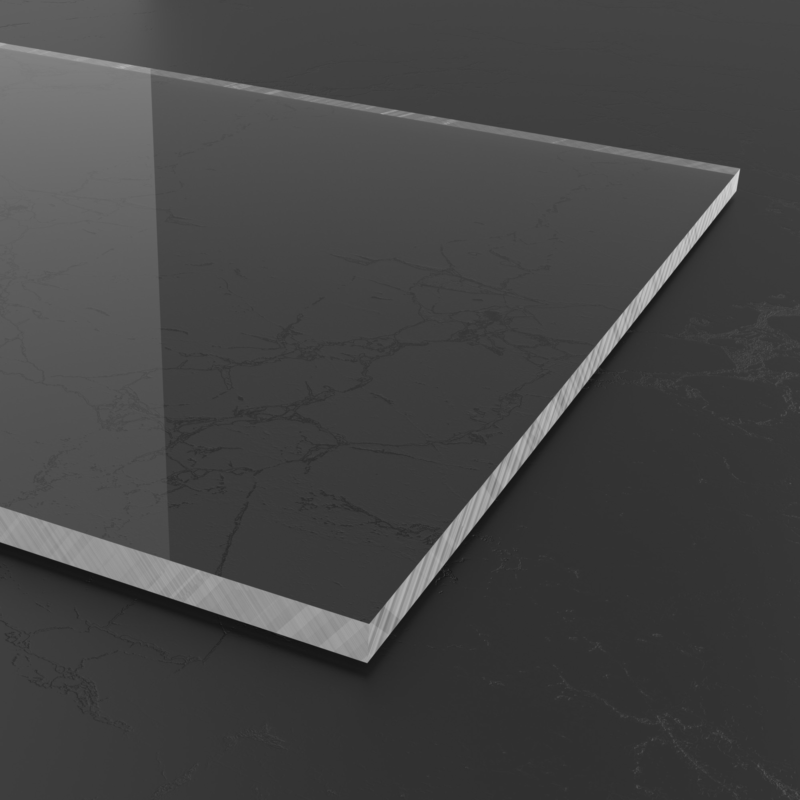 Transparent Acryl XT-Platte 8mm Zuschnitt 256 x 94 mm Kunststoffglas Acrylglas 