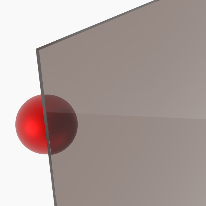3mm Acrylglas Zuschnitt nach Maß Rauchglas braun getoent