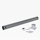 Tischbein rund 710 x 60 mm alu gebürstet