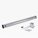 Tischbein rund 710 x 60 mm aluminium RAL 9006