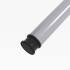 Tischbein rund 710 x 60 mm aluminium RAL 9006