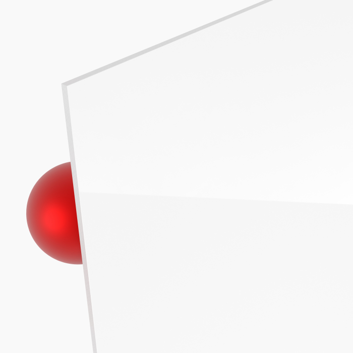 3 mm PLEXIGLAS® kratzfest weiß gedeckt WN297