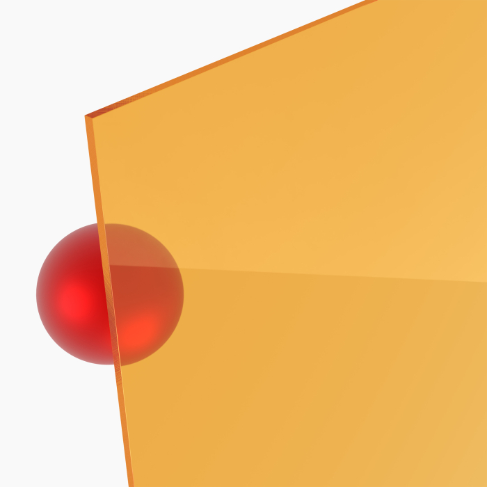 3 mm PLEXIGLAS® gelb 1C33 GT, Lichtdurchlässigkeit 63%