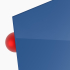 3 mm PLEXIGLAS® blau 5H22  blickdicht, Lichtdurchlässigkeit 8%