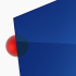 3 mm PLEXIGLAS® blau 5C01 transparent, Lichtdurchlässigkeit 5%