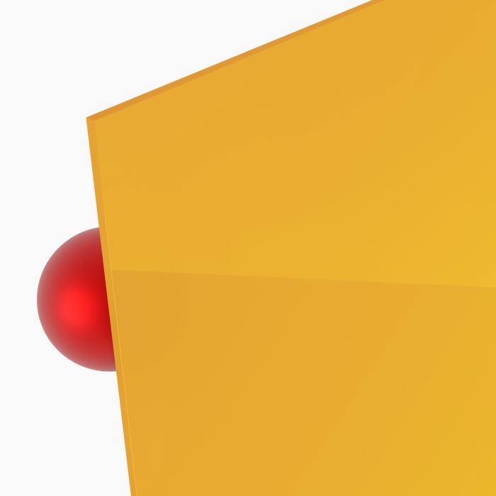 PLEXIGLAS® gelb GS 1H20 GT, Lichtdurchlässigkeit...