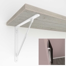Konsole klappbar, weiß beschichtet, Tragkaft 30 - 60 kg/Paar