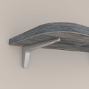 Konsole aus Stahl in RAL 9006 Weißaluminium Tragkraft 60 kg/Paar