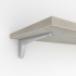Konsole aus Stahl in RAL 9006 Weißaluminium Tragkraft 60 kg/Paar