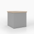 Hocker als Box | abnehmbarer Deckel