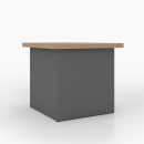 Hocker | Säulenfuß | Überstand