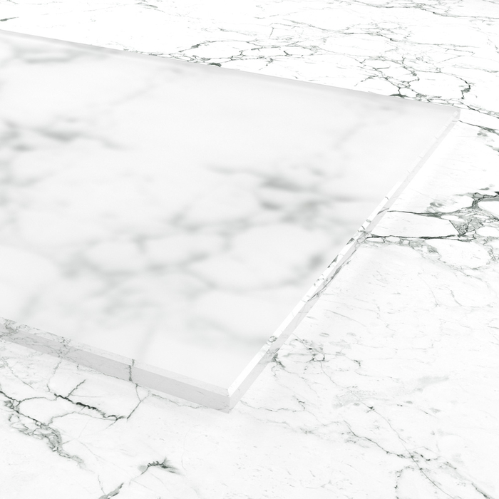 Satiniertes Weißglas Einfachglas - Floatglas ohne Grünstich