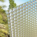Edelit doppelseitig weiß Ornamentglas Float