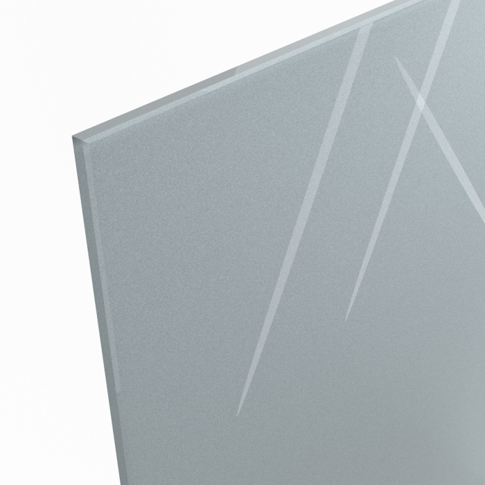 6 mm Grau metallic lackiertes Floatglas mit SAFE-Folie nach Maß