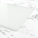 Softweiß lackiertes Floatglas mit SAFE-Folie