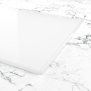 6 mm Signalweiß lackiertes Glas mit SAFE-Folie nach Maß