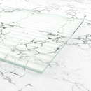 Flutes weiß Ornamentglas Float