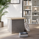 Hocker als Box | abnehmbarer Deckel | Überstand