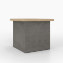 Hocker als Box | abnehmbarer Deckel | Überstand