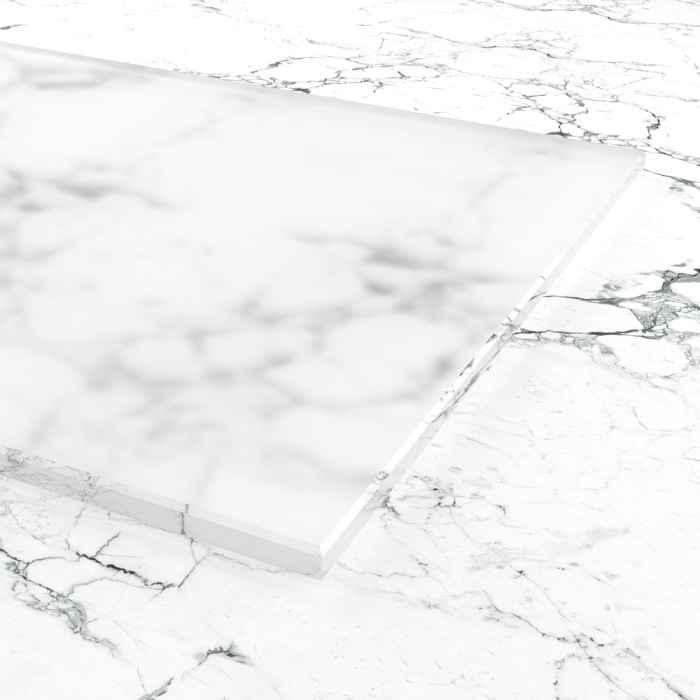 Satiniertes Weißglas ESG Duschglas -...