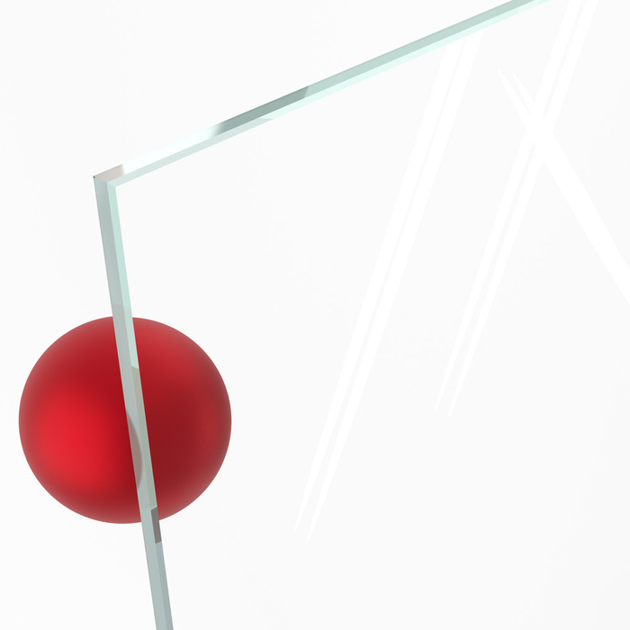 Weiglas ESG Duschglas - Sicherheitsglas klar wenig grn