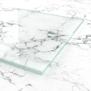 10 mm Weißglas ESG Duschglas - Sicherheitsglas klar wenig grün nach Maß