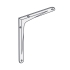 Schwerlastkonsole Aluminium, Regalträger, Tragkraft 100 kg/Stück 20x25 cm