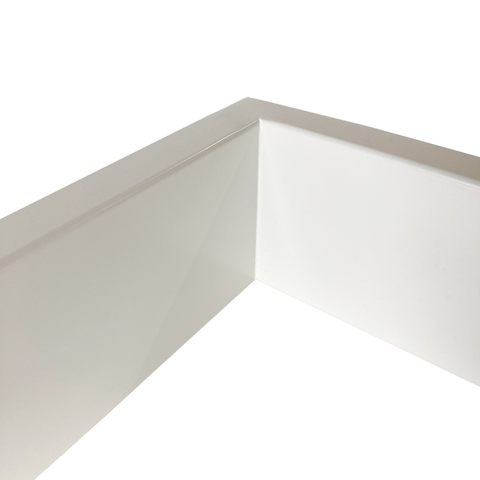 Tischkufe Rechteck 420x600 mm Weiß