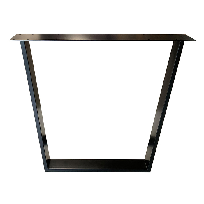 Tischkufe Trapezform oben breit 710x800 mm Schwarz