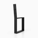 Bankgestell mit Lehne 800 x 420 mm, schwarz