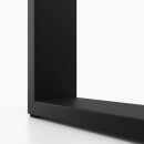 Bankgestell mit Lehne 800 x 420 mm, schwarz