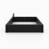 Bankgestell mit Lehne 800 x 420 mm, schwarz