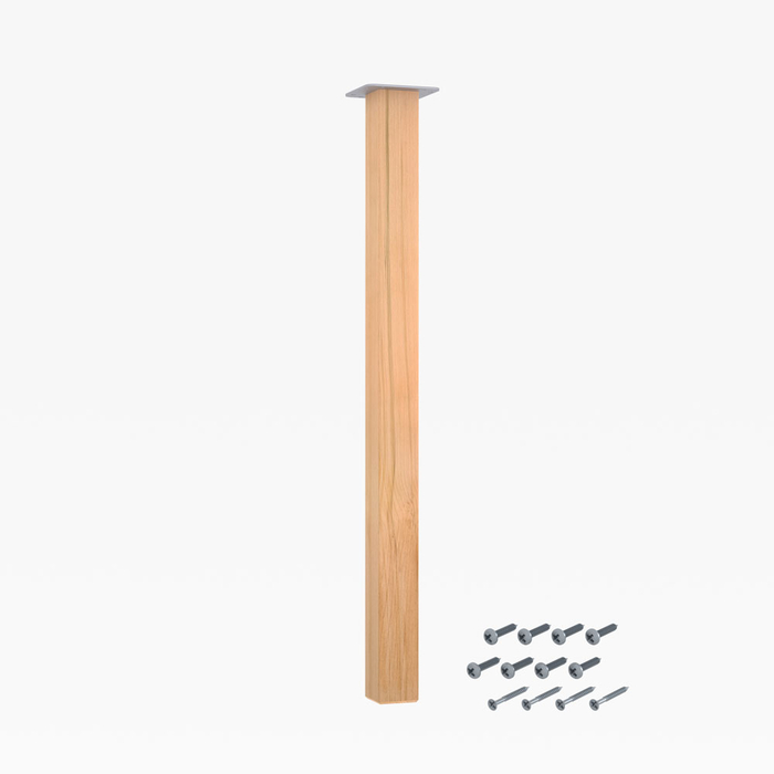 Tischbein Holz eckig 710 x 50 mm
