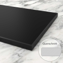 HPL Tischplatte Outdoor Schwarz