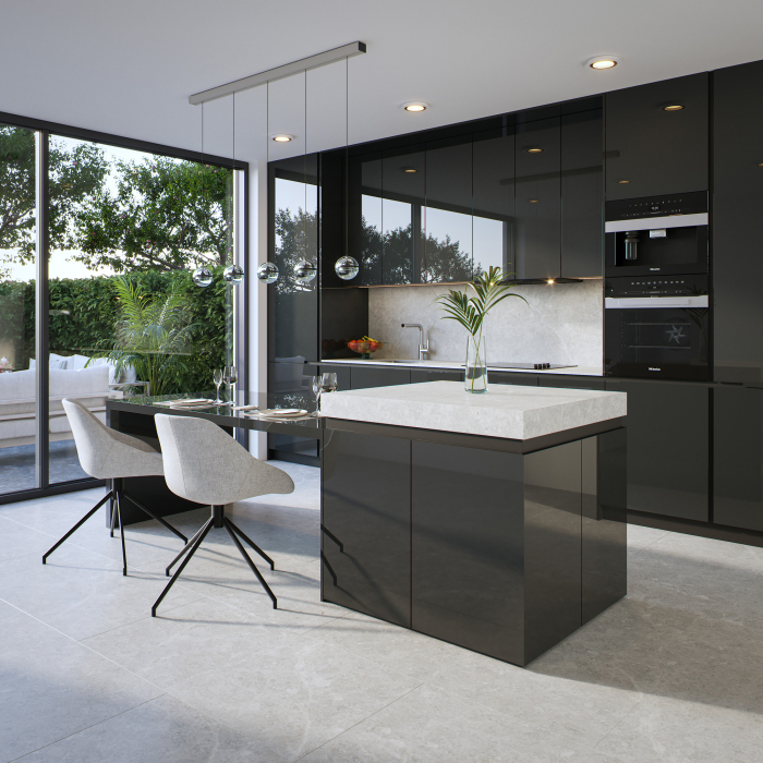 MDF Schwarz Hochglanz Lackplatte
