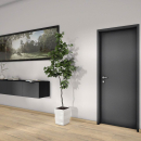 19 mm MDF Schwarz matt Antifingerprint
