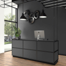 19 mm MDF Schwarz matt Antifingerprint