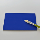 Materialmuster Alu DILITE® blau matt/glanz