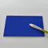 Materialmuster Alu DILITE® blau matt/glanz