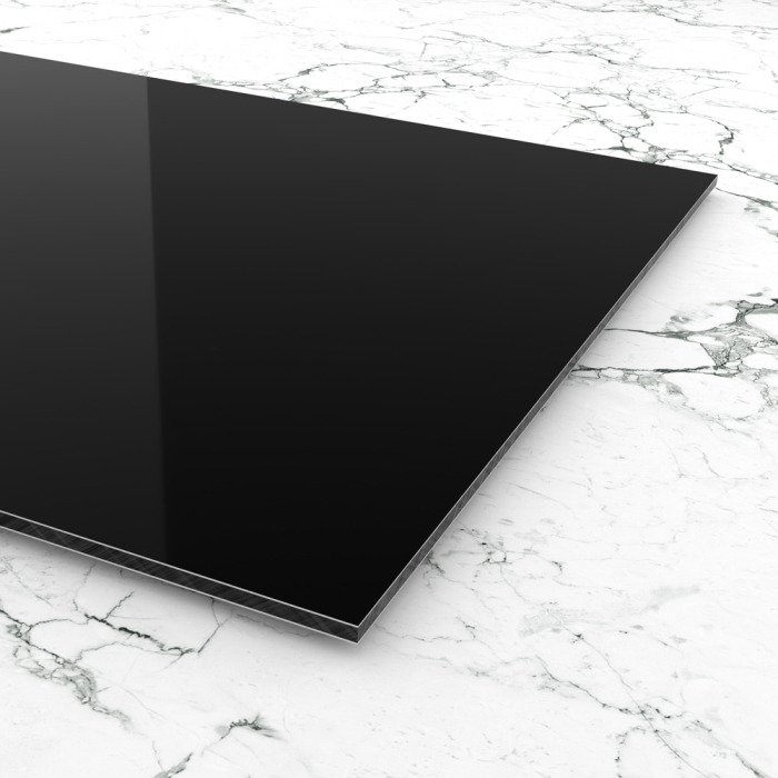 Materialmuster Alu DILITE® schwarz