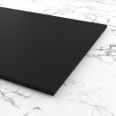 Materialmuster Acrylglas schwarz matt gedeckt blickdicht PERSPEX FROST®