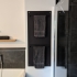 Materialmuster Acrylglas schwarz matt gedeckt blickdicht PERSPEX FROST®