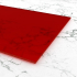 Materialmuster Acrylglas rot satiniert matt PERSPEX® Frost