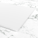 Materialmuster Acrylglas weiß matt blickdicht PERSPEX® Frost