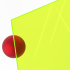 Materialmuster PERSPEX® GS 6T66  floureszierend grün