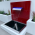 Materialmuster PLEXIGLAS® dunkelrot 3H55 GT blickdicht