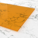 Materialmuster PLEXIGLAS® gelb 1C33 GT, LD 63%