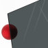 Materialmuster PLEXIGLAS® grau 7C83 GT, LD 21%