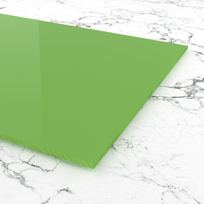 Materialmuster PLEXIGLAS® grün 6H02 GT blickdicht